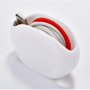 Automatic Wire Winder Cord Organizer Holder for Headphones Black