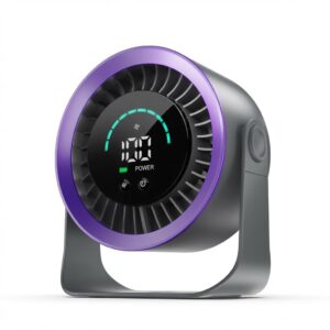 Desk Fan with LED Digital Display