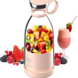 Portable Blender, USB Rechargeable Mini Juicer Blender, Electric Juicer Bottle Blender Grinder Mixer