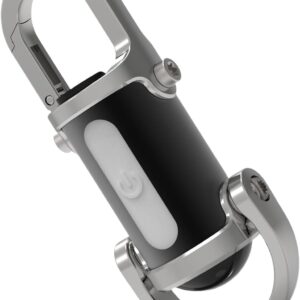 WISKA Mini Torch 1200 Lumens Super Bright Pocket Size Small LED Flashlight, USB C Rechargeable Keychain LED Light