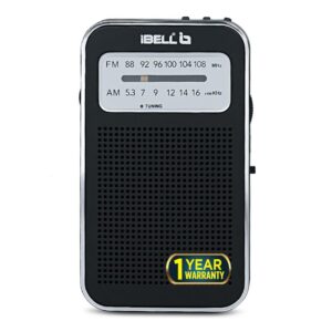 iBELL FM720BT Portable Pocket FM Radio with Bluetooth Speaker