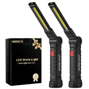 Coquimbo COB Rechargeable Magnetic Base 360 Degree Rotate and 5 Modes Bright LED Flashlight