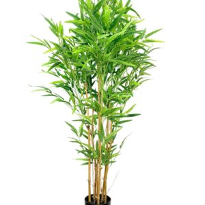 Happygrill Artificial Bamboo Tree, Greenery Plants in Nursery Pot