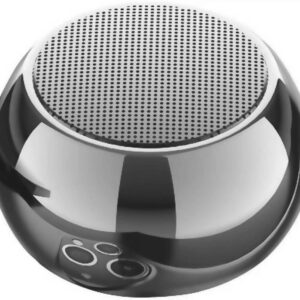 INEFABLE Mini Boost 4 Bluetooth Speaker 4D Mini Electroplating Round Steel Speaker - Multicolor - Pack of 1