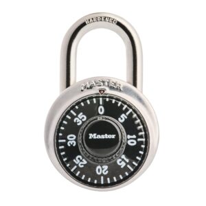 Master Lock 1500D Dial Combination Lock, 1-7/8-inch, Black