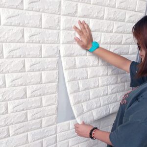 3D Brick Wallpaper PE Foam self Adhesive Brick Design Wall Stickers