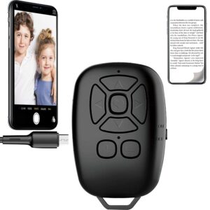 Bluetooth Remote for Tiktok, Insta Reels, Kindle App Page Turner, Create Amazing Photos and Video Recording