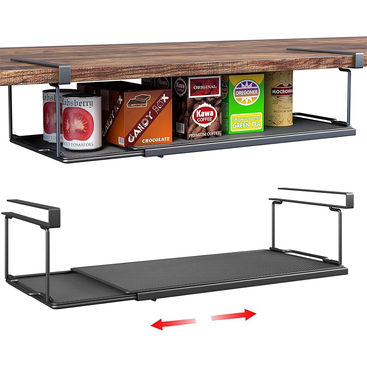 HASTHIPĀ® Undershelf Storage Basket Retractable