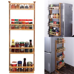 Livzing 4 Tier Wooden Rack For kitchen Storage Organizer