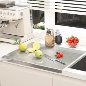 Stewit® Large Stainless Steel Cutting Board for Kitchen