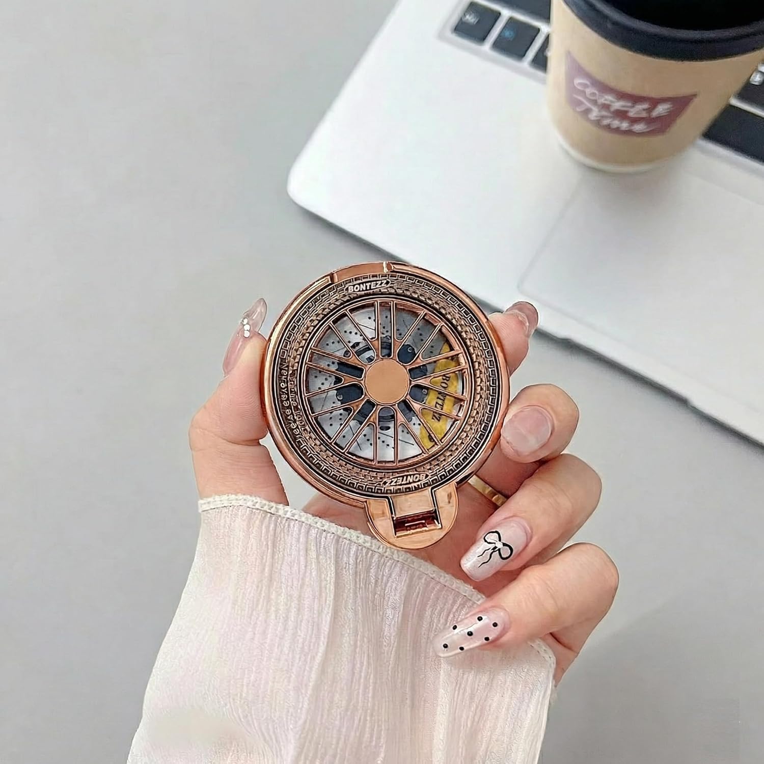 Rotating Mobile Phone Ring Holder & Stand with 360° Spinner